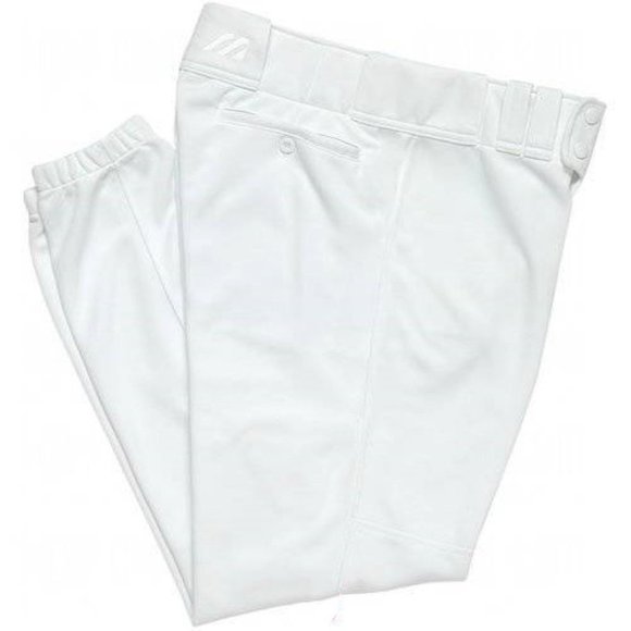 Mens Baseball Pants Mizuno White 2XL Double Knees Pro Player Grip Waistband - Picture 1 of 6